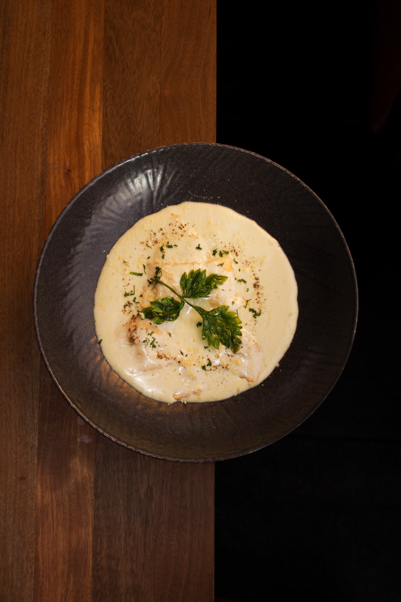 Crema gourmet emplatada
