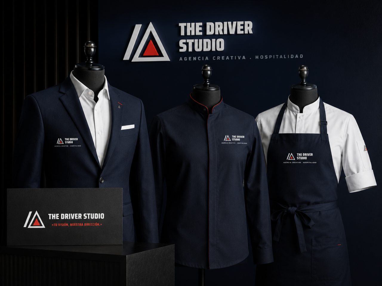 Uniformes · exploración de marca The Driver Studio