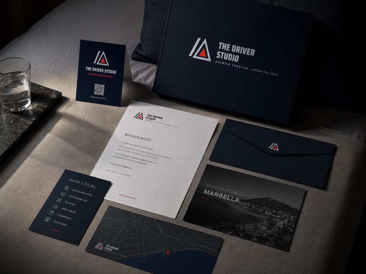 Welcome kit · exploración de marca The Driver Studio