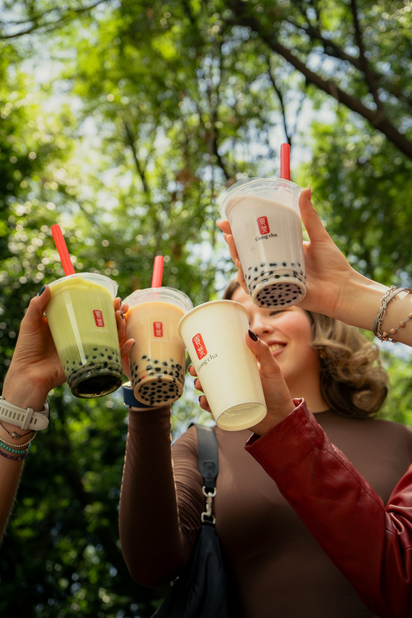 Cheers de bubble teas Gong Cha