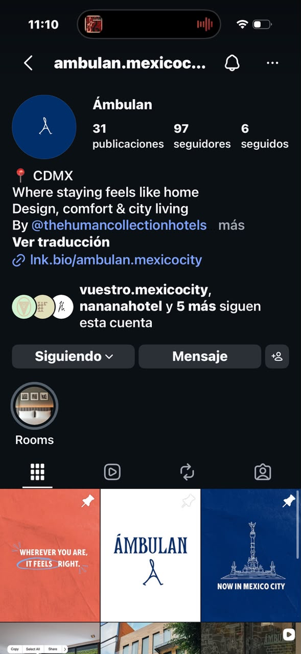 Feed Instagram Ámbulan