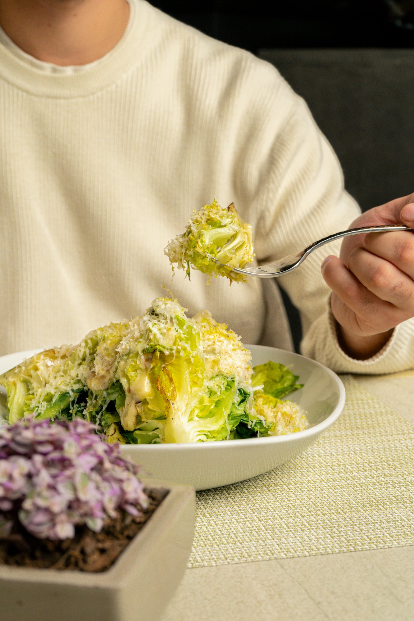 Ensalada con parmesano